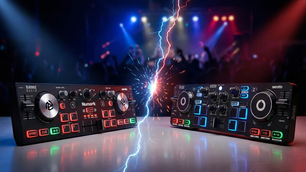 Hercules DJControl Starlight vs Numark DJ2GO2 Touch: La Batalla Definitiva de los Controladores de Bolsillo