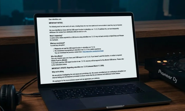 Bug en Actualización de Rekordbox