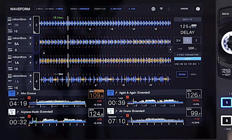 XDJ-AZ con 4 formas de onda
